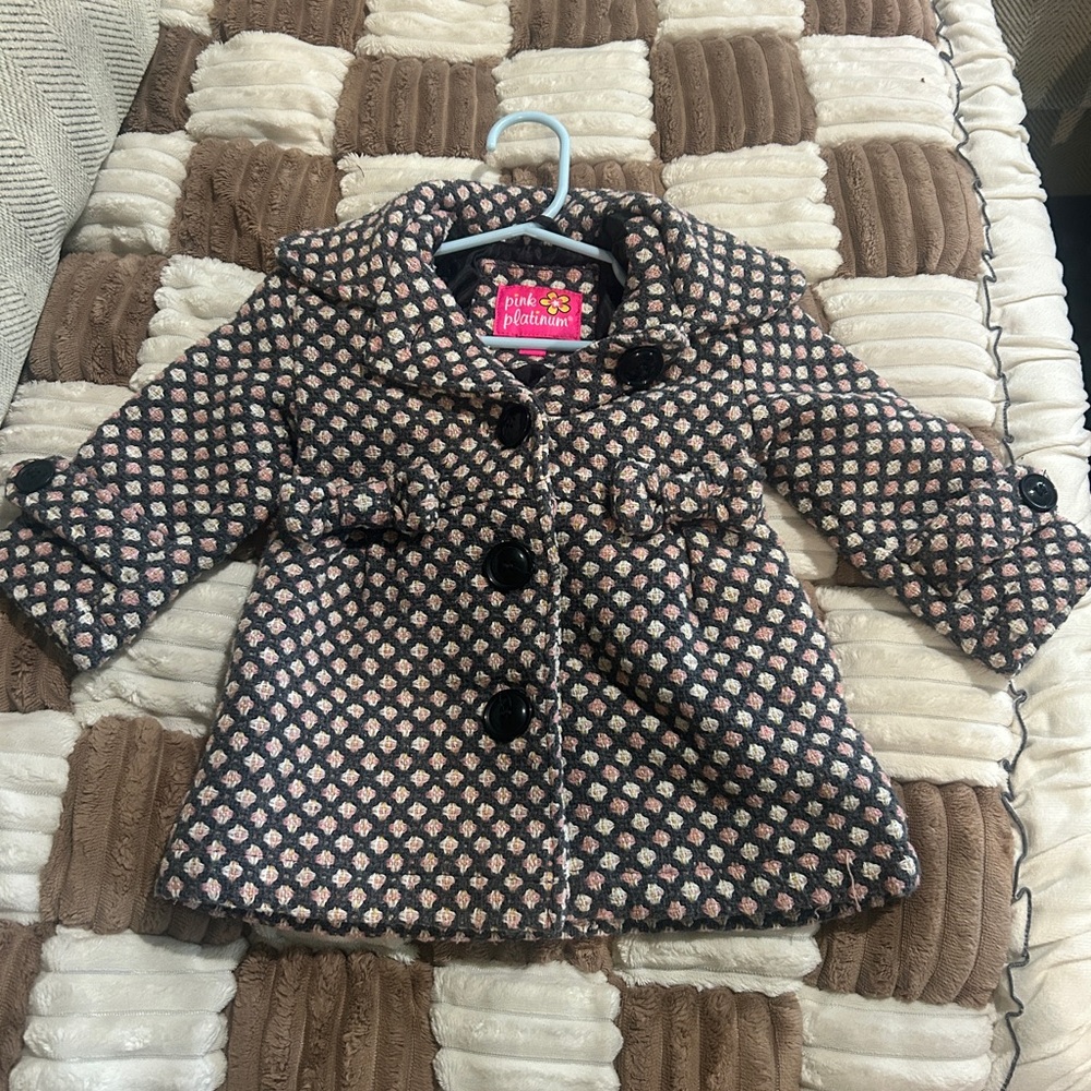 Pink Platinum Checkered Pink and Gray Jacket